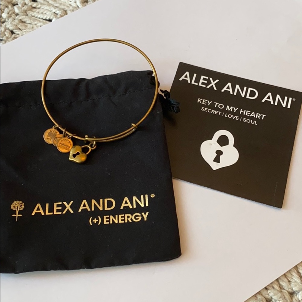 Alex and Ani gold bangle bracelet